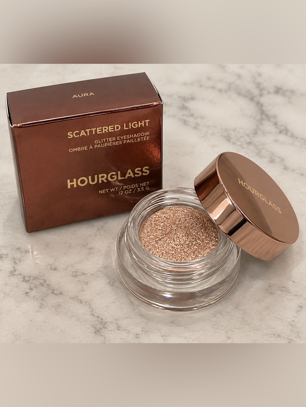 Hourglass Scattered Light Glitter Eyeshadow – Aura 0.12 oz